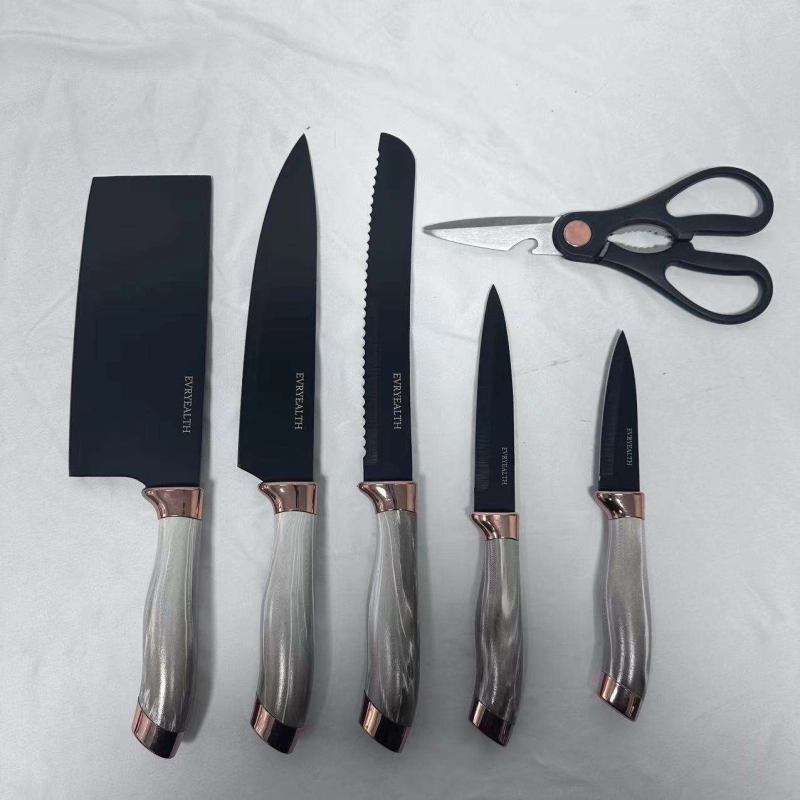 Grain Rain 8-Piece Knife Set - Gallery 1