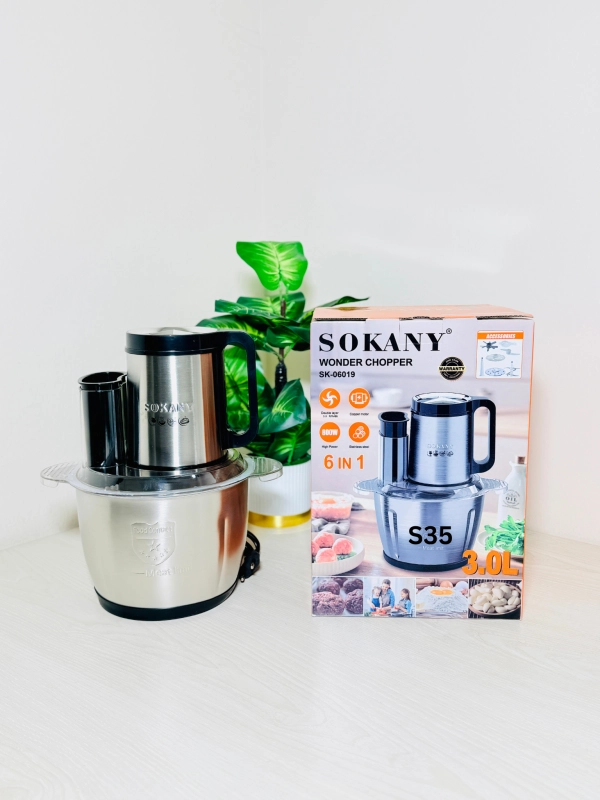 Sokany 3 Liter 6 in 1 Multi-Function Food Chopper, Wonder Chopper SK-06019 - Gallery 1