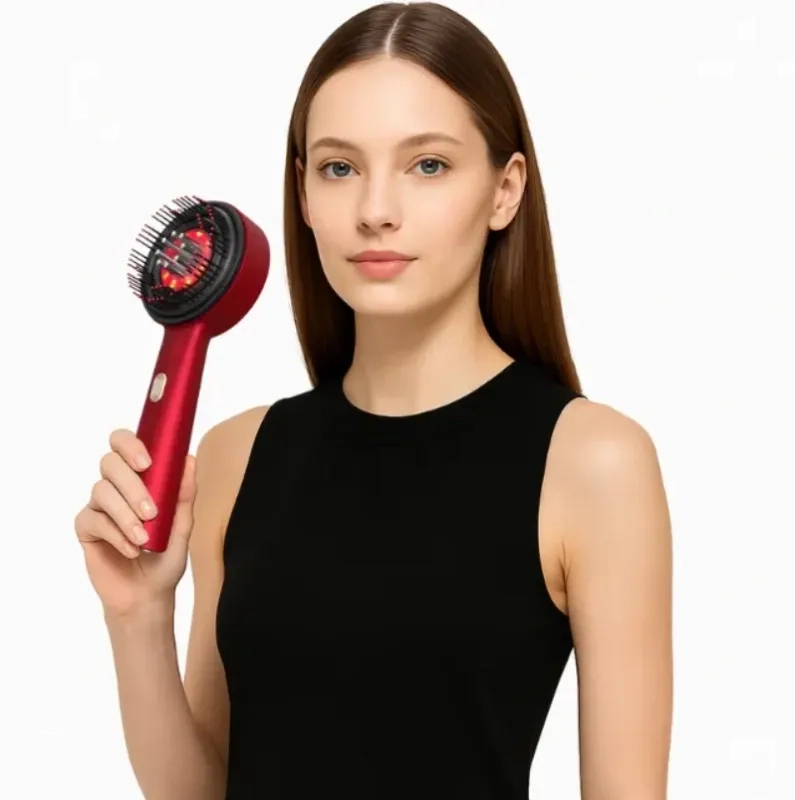 Multifunctional Electric Massage Comb Scalp Oil Applicator and Red Light Laser Comb